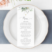 Greenery, Eucalyptus Leaves, Boho, Baptism Menu