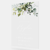 Greenery, Eucalyptus Leaves, Boho, Baptism Welcome (Angle)