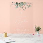 Greenery, Eucalyptus Leaves, Boho, Baptism Welcome (Mariage)