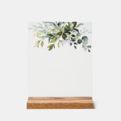Greenery, Eucalyptus Leaves, Boho, Mimosa Bar Acryl Bord (Voorkant)