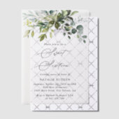 Greenery, Eucalyptus Leaves, Boho, Sweet 16 Vellum Uitnodigingen (Offset (Uitnodiging))