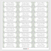 Greenery Eucalyptus Leaves Wedding Guest Address Sticker (Vel)
