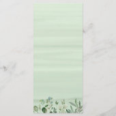 Greenery Eucalyptus Leaves Wedding Menu (Achterkant)