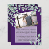 Greenery Eucalyptus Lila Lemon Gray Wedding (Voorkant / Achterkant)