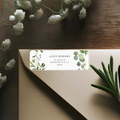 Greenery Eucalyptus Return Address Etiket