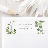 Greenery Eucalyptus Return Address Etiket (Insitu)