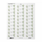 Greenery Eucalyptus Return Address Etiket (Full Sheet)
