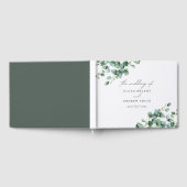Greenery Eucalyptus script bruiloft Gastenboek (Volledig)