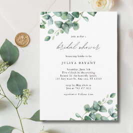 Greenery Eucalyptus script vrijgezellenfeest Kaart