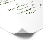 GREENERY EUCALYPTUS-SITUATIESCHART, ALFABETISCH POSTER (Hoek)