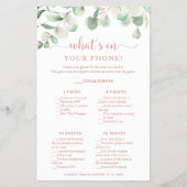 Greenery Eucalyptus Wat is er op je telefooncel? Flyer (Voorkant)