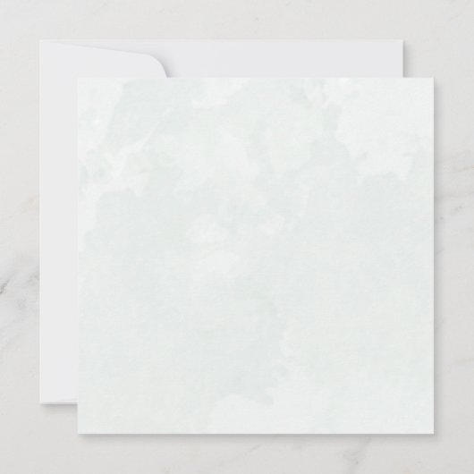 Greenery Eucalyptus Waterverf Weddenschap Kaart (Achterkant)