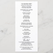 Greenery Eucalyptus Waterverf Wedding Programme Programma (Achterkant)