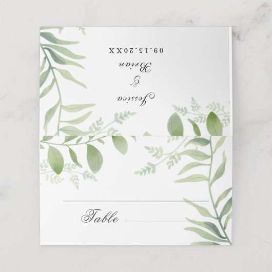 Greenery Eucalyptus Wedding (Buitenkant ongevouwen)