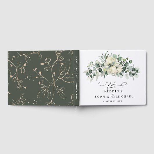 Greenery Eucalyptus Wedding Gastenboek (Volledig)