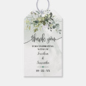 Greenery Eucalyptus Wedding Shower Cadeaulabel (Voorkant)