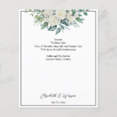 Greenery eucalyptus white roses bruiloft (Achterkant)