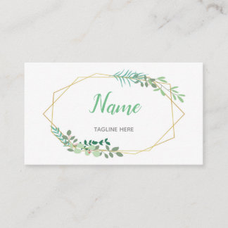 Greenery Feminine Visitekaartje