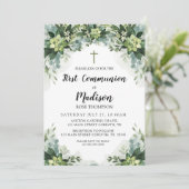 Greenery First Communion Invitation (Debout devant)