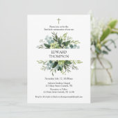 Greenery First Communion Invitation (Debout devant)