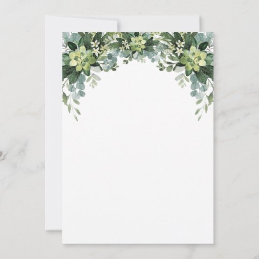 Greenery First Communion Invitation (Dos)