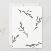 Greenery First Communy Girl Boy Kaart (Achterkant)