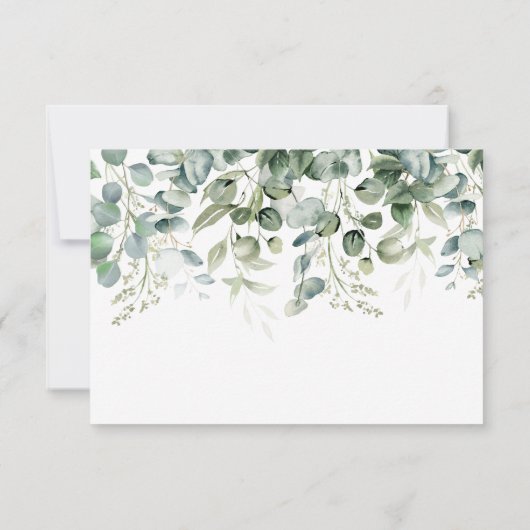 Greenery First Heilige Communie Hartelijk dank Bedankkaart (Achterkant)