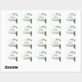 Greenery & Floral Botanical Return Address Labels (Vel)