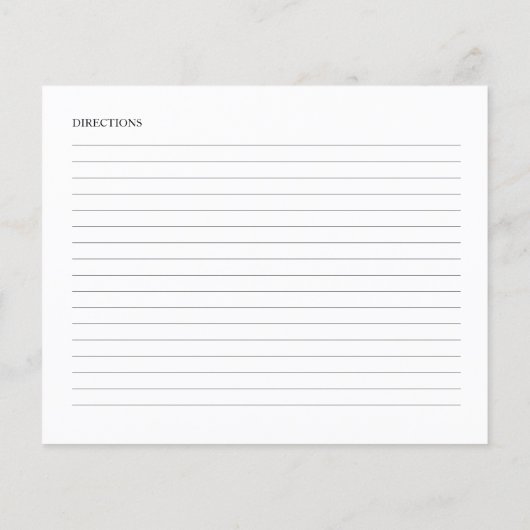 Greenery Floral Gold Foil Vrijgezellenfeest Recipe (Achterkant)