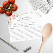 Greenery Floral Gold Foil Vrijgezellenfeest Recipe