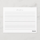 Greenery Florals Grey Vrijgezellenfeest Recipe Kaa Briefkaart (Achterkant)