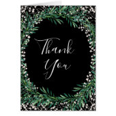 Greenery & Florets Waterverf Dank u kaart (Voorkant)