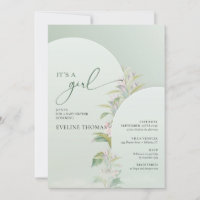 Greenery folaige blush floral boho Het is een meis