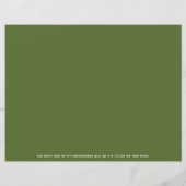 Greenery Foliage Baptism Foto Bladwijzer (Achterkant)