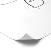 Greenery Foliage Cross Baby Baptisme Poster (Hoek)