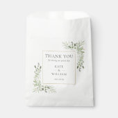 Greenery Foliage Dank je wel voor Bag Bedankzakje (Voorkant)