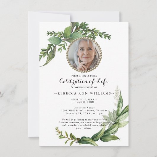 Greenery Foliage Foto's vieren het leven Kaart (Voorkant)