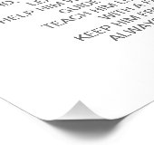 Greenery Foliage Gender Neutral Baptism Prayer Foto Afdruk (Hoek)