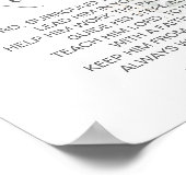 Greenery Foliage Gender Neutral Baptism Prayer Poster (Hoek)