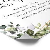 Greenery foliage gold met een ring op het spelbord poster (Hoek)