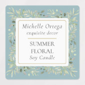 Greenery Foliage Modern Elegant Labels (Design 2)