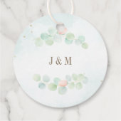Greenery Foliage Waterverf Botanical Wedding Bedankjes Labels (Achterkant)