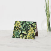 Greenery Fresh Leaf Modern Wedding Bedankt (Achterkant)