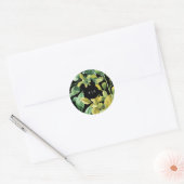 Greenery Fresh Leaf Modern Wedding Ronde Sticker (Envelop)