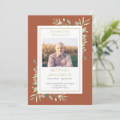 Greenery Funeral Memorial Order of Service Program Programma (Staand voorkant)