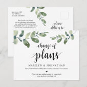 Greenery Garden, Plans wijzigen, uitgesteld Briefkaart (Voorkant / Achterkant)