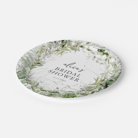 Greenery Garden Vrijgezellenfeest Papier Bord (Gekanteld)