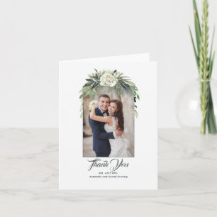 Greenery Garland et Peony Mariage Merci Photo