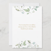 Greenery Garland Gold New Address Notice (Achterkant)