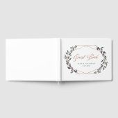 Greenery Geo | Roos Gold Wedding Gastenboek (Volledig)